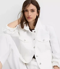 Denim Trucker Jacket White