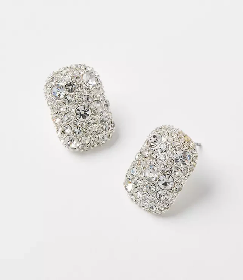 Oversized Crystal Stud Earrings