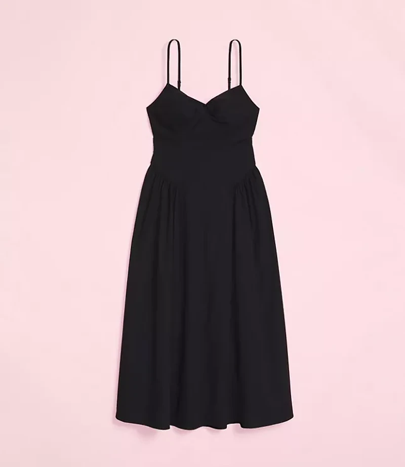 Lately Strappy Back Midi Pocket Dress