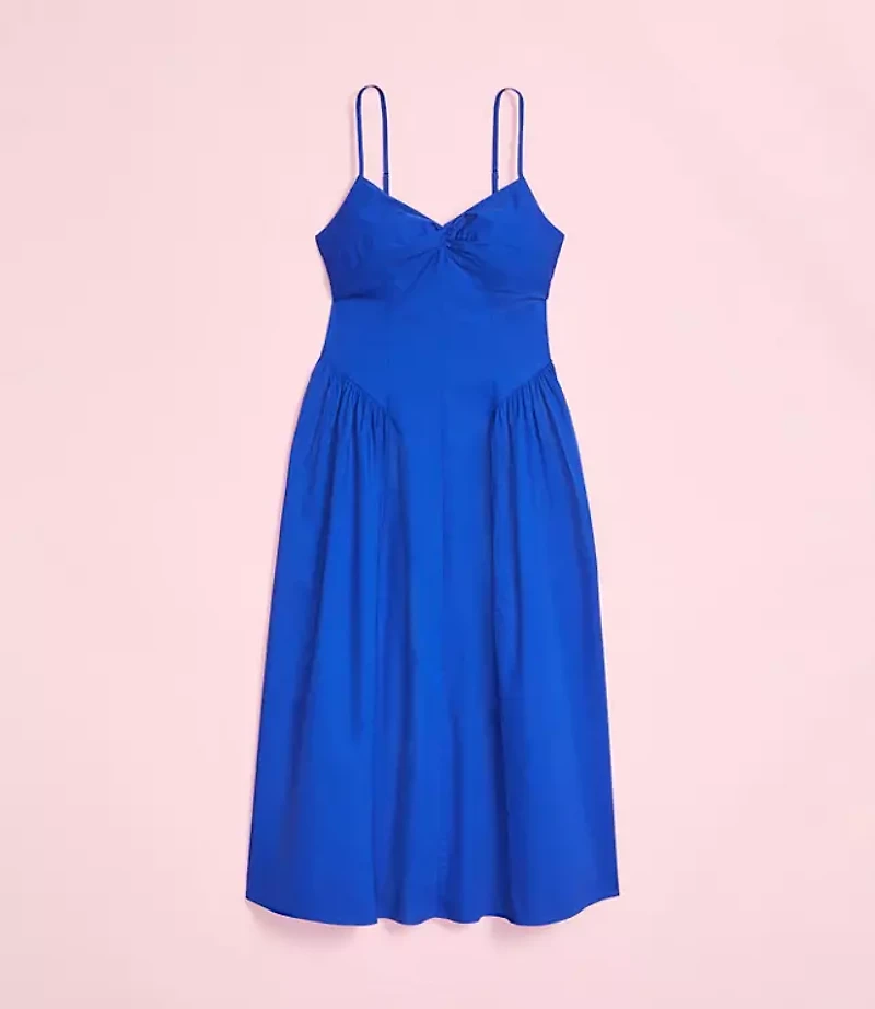 Lately Strappy Back Midi Pocket Dress