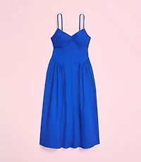 Lately Strappy Back Midi Pocket Dress