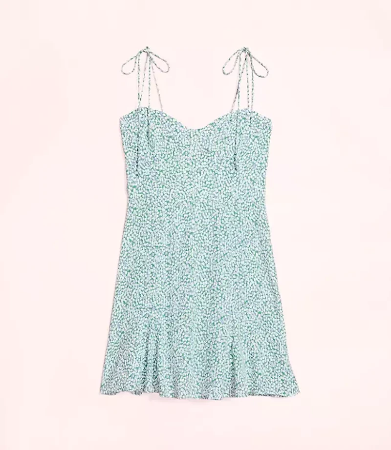 Lately Dotted Tie Strap Mini Dress