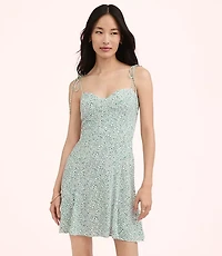 Lately Dotted Tie Strap Mini Dress