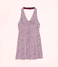 Lately Dotted Mini Halter Dress