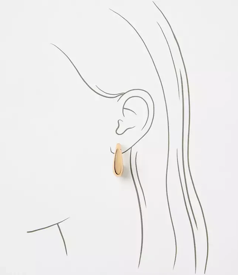 Teardrop Hoop Earrings