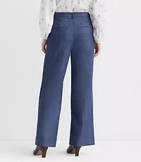 Belted Palmer Wide Leg Pants Refined Denim