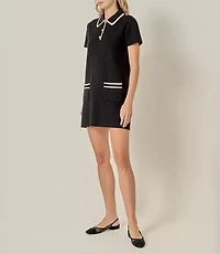 English Factory Scalloped Detailed Mini Dress