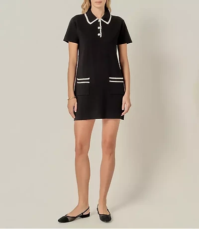 English Factory Scalloped Detailed Mini Dress