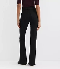 Rivete High Rise Slim Flare Jeans Noir