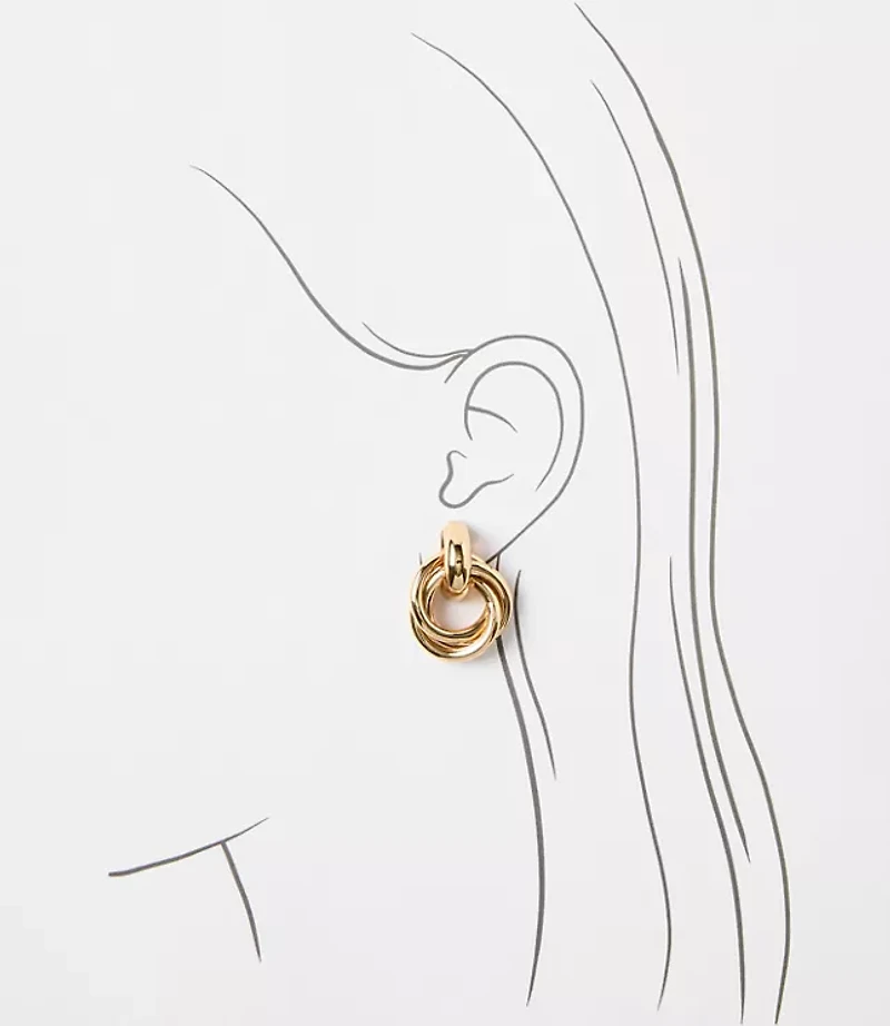 Twist Link Earrings