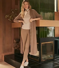 Haven Well Within Brushed Rib Knit Long Sleeve Duster