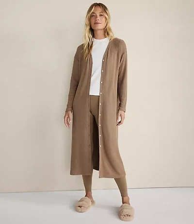 Haven Well Within Brushed Rib Knit Long Sleeve Duster