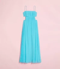 Lately Pleated Cutout Maxi Dress