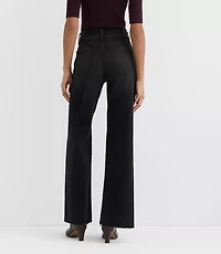 Rivete Fresh Cut High Rise Wide Leg Jeans Noir