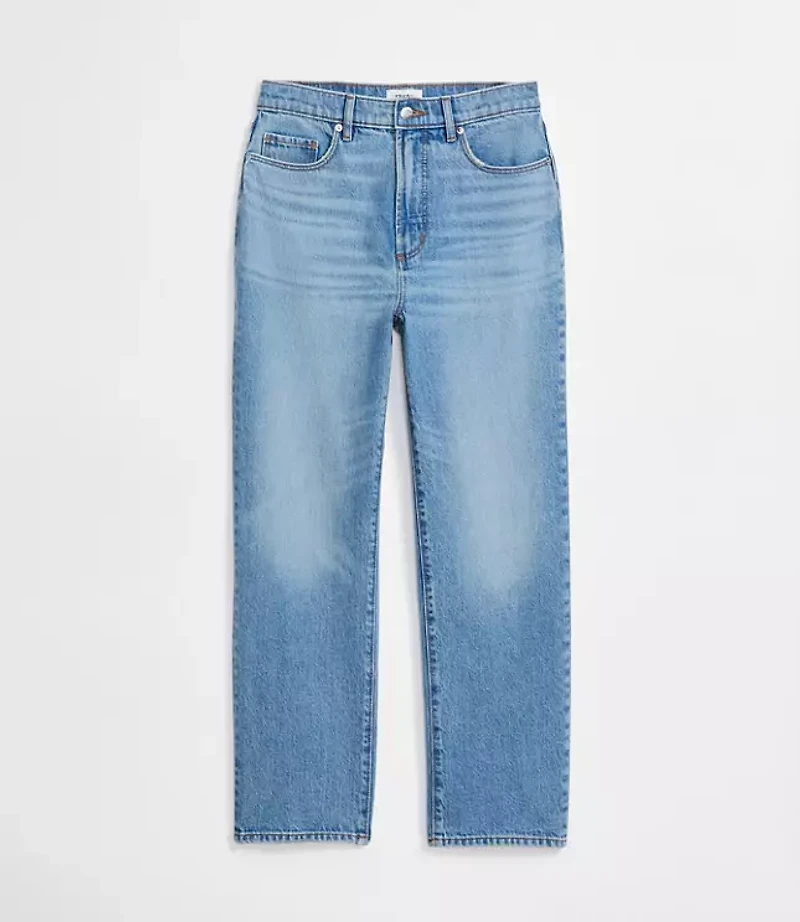 Rivete High Rise Straight Jeans Aura