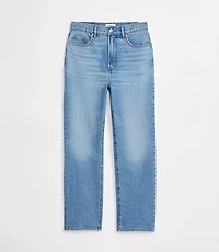Rivete High Rise Straight Jeans Aura
