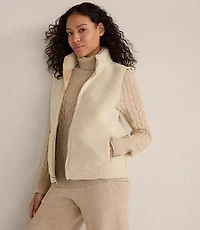 Haven Well Within Faux Suede and Sherpa Reversible Vest