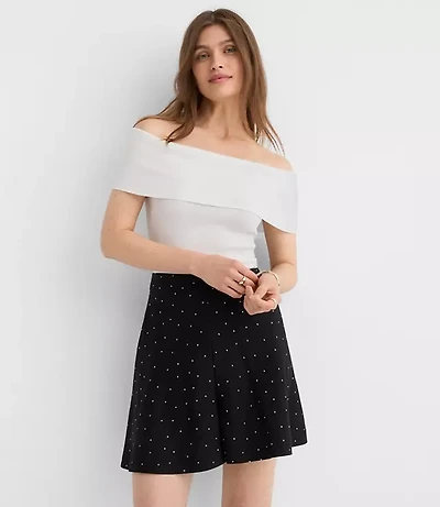 Ribbed Off The Shoulder Sweater