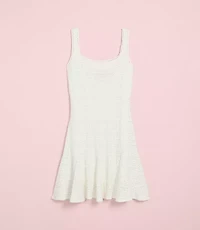 Lately Scalloped Pointelle Mini Dress