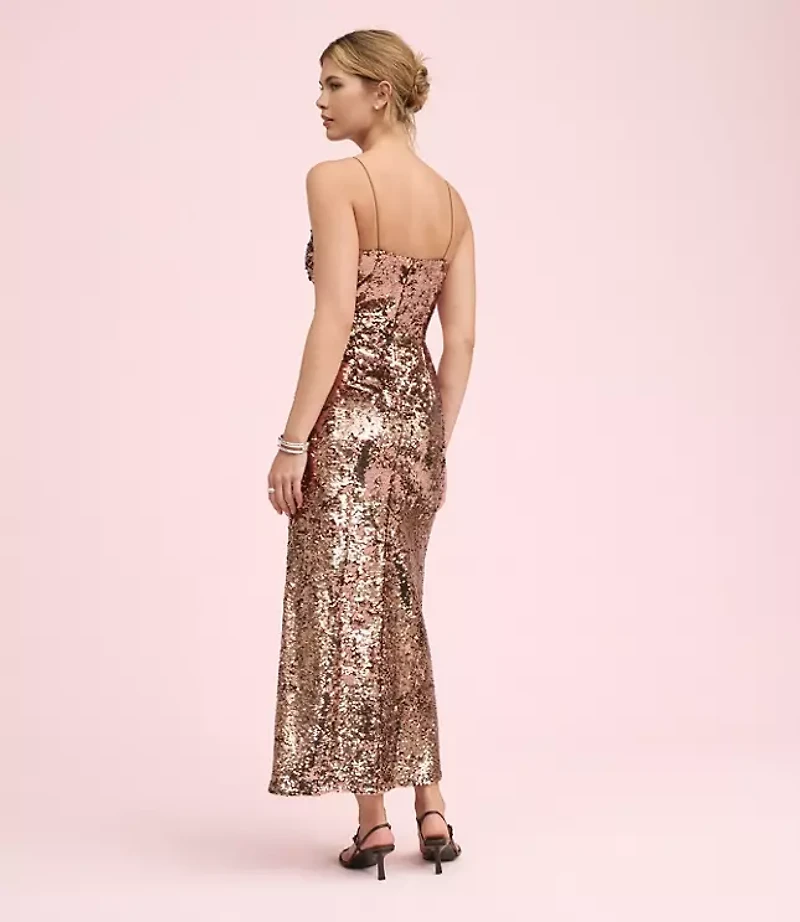 Lately Sequin V-Neck Gown