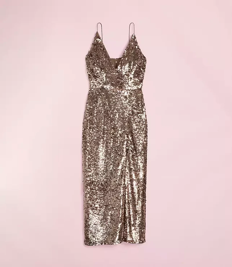 Lately Sequin V-Neck Gown