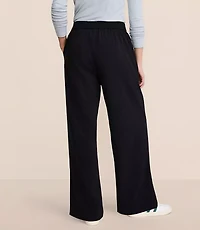 Petite Lou & Grey Zip Hem Wanderweave Wide Leg Pants