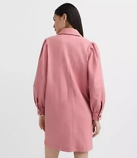 Petite Seamed Zip Mini Pocket Dress