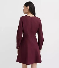 Petite Seamed Barrel Sleeve Mini Dress