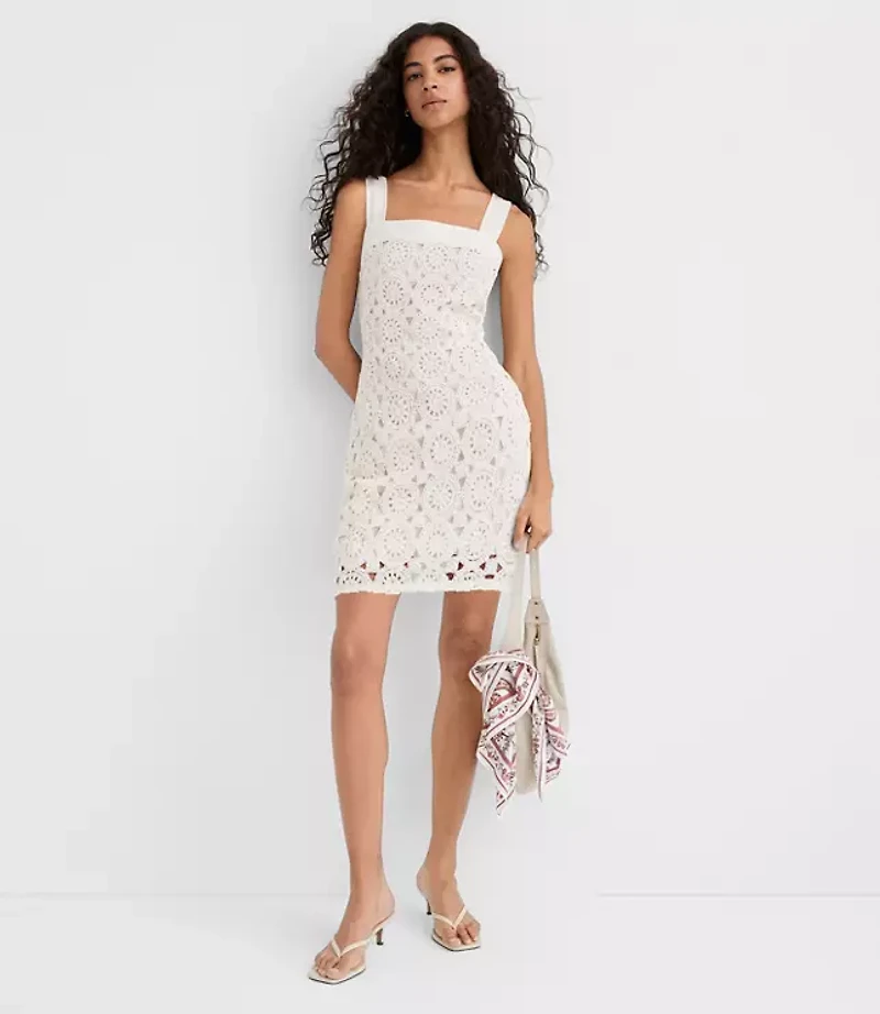 Crochet Tank Mini Dress