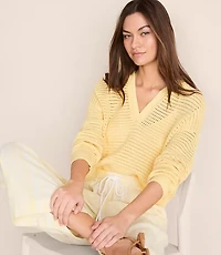 Petite Lou & Grey Stitchy Hoodie Sweater