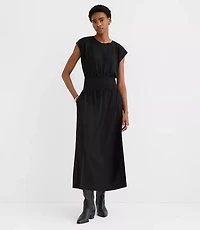 Petite Cap Sleeve Maxi Pocket Dress