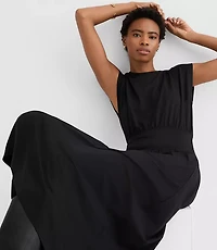 Petite Cap Sleeve Maxi Pocket Dress