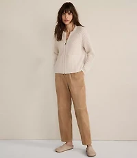 Haven Well Within Cashmere Zip Front Bomber Jacket