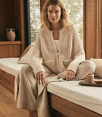 Haven Well Within Cashmere Zip Front Bomber Jacket