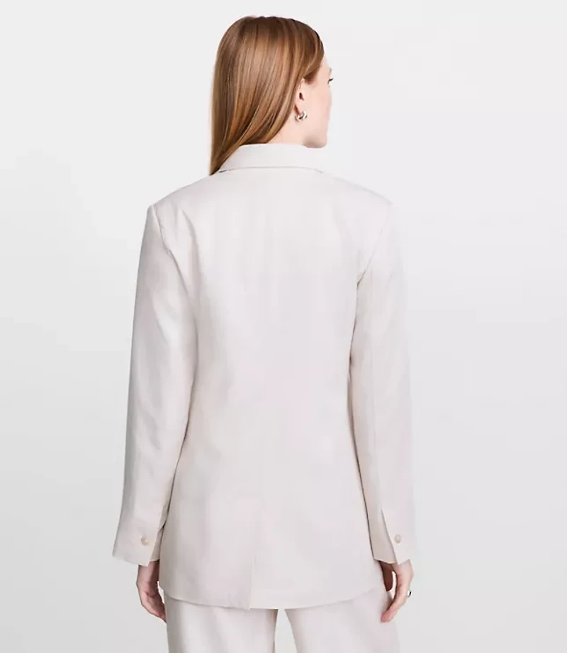 Petite LOFT Versa Pure Spun Patch Pocket Blazer