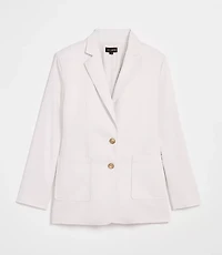 Petite LOFT Versa Pure Spun Patch Pocket Blazer