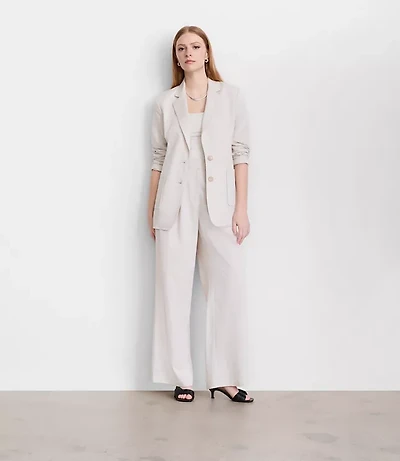 Petite LOFT Versa Pure Spun Patch Pocket Blazer