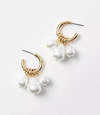 Pearlized Cluster Earrings
