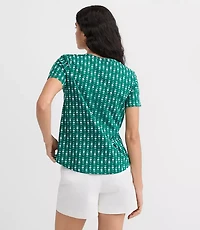 Floral Everyday V-Neck Tee