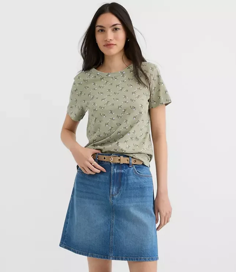 Floral Everyday Crew Tee