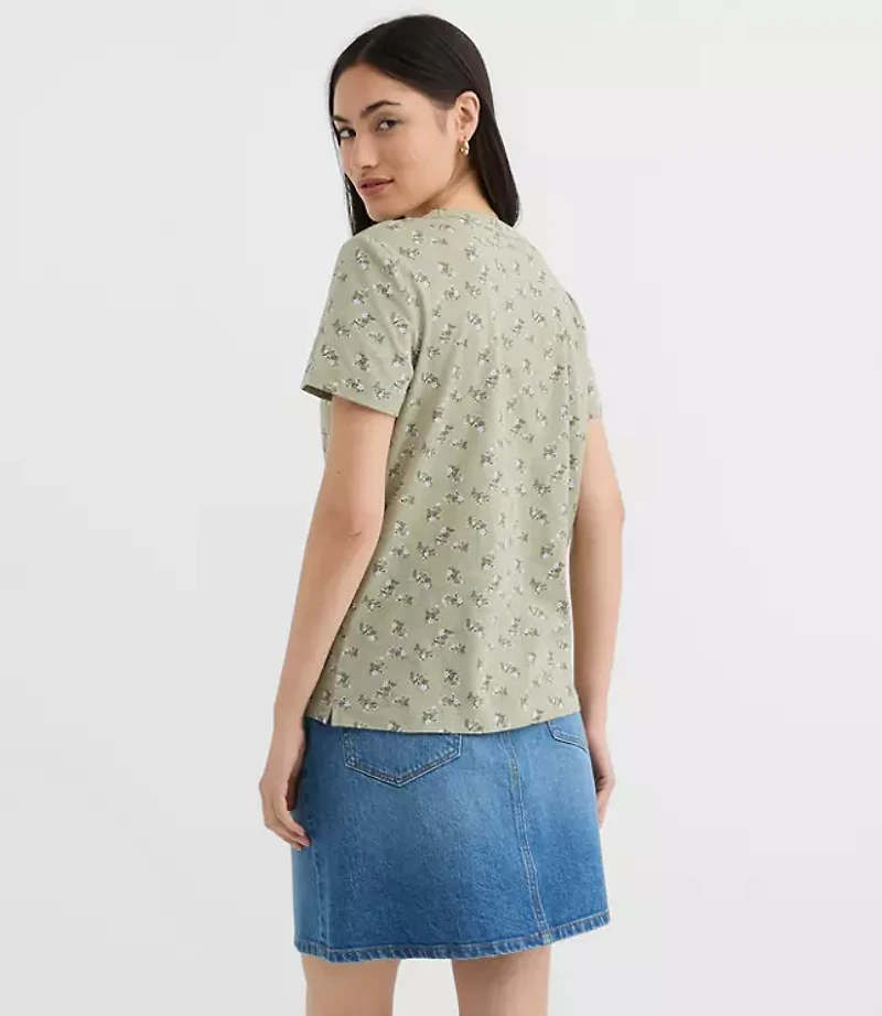 Floral Everyday Crew Tee