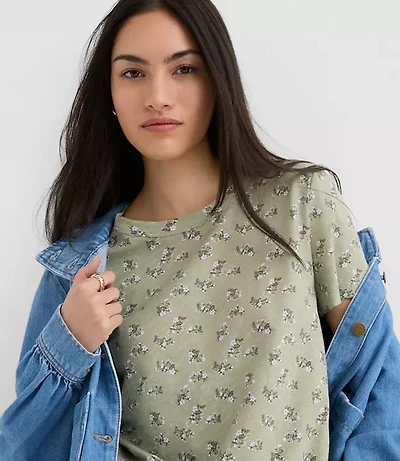 Floral Everyday Crew Tee