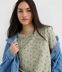 Floral Everyday Crew Tee