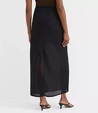 Petite Sheer Overlay Maxi Skirt
