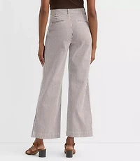 Tall Palmer Wide Leg Crop Pants Stripe
