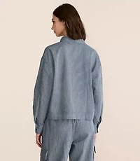 Petite Lou & Grey Striped Pocket Popover Top