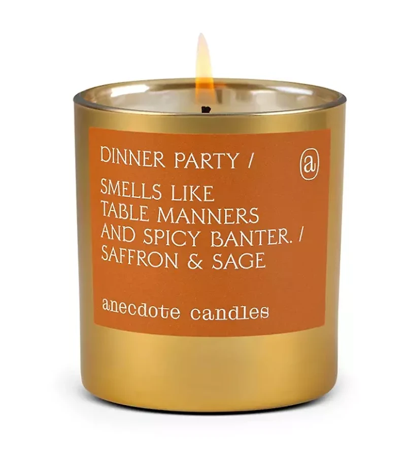 Anecdote Candles Dinner Party Gold Tumbler Candle