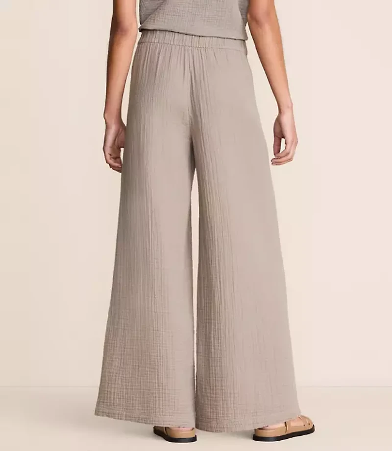Lou & Grey Triple Cloth Palazzo Pants