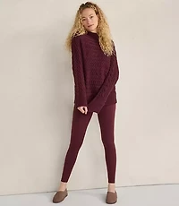 Haven Well Within Organic Cotton Horizontal Cable Funnel Neck Sweater
