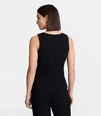 Petite LOFT Versa Crepe Drape Tank Vest